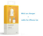 ﻿ Pisen Car Charger with Cable for iPhone